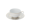 Christofle Malmaison Impériale Porcelain Tea/Coffee Cup And Saucer Gold