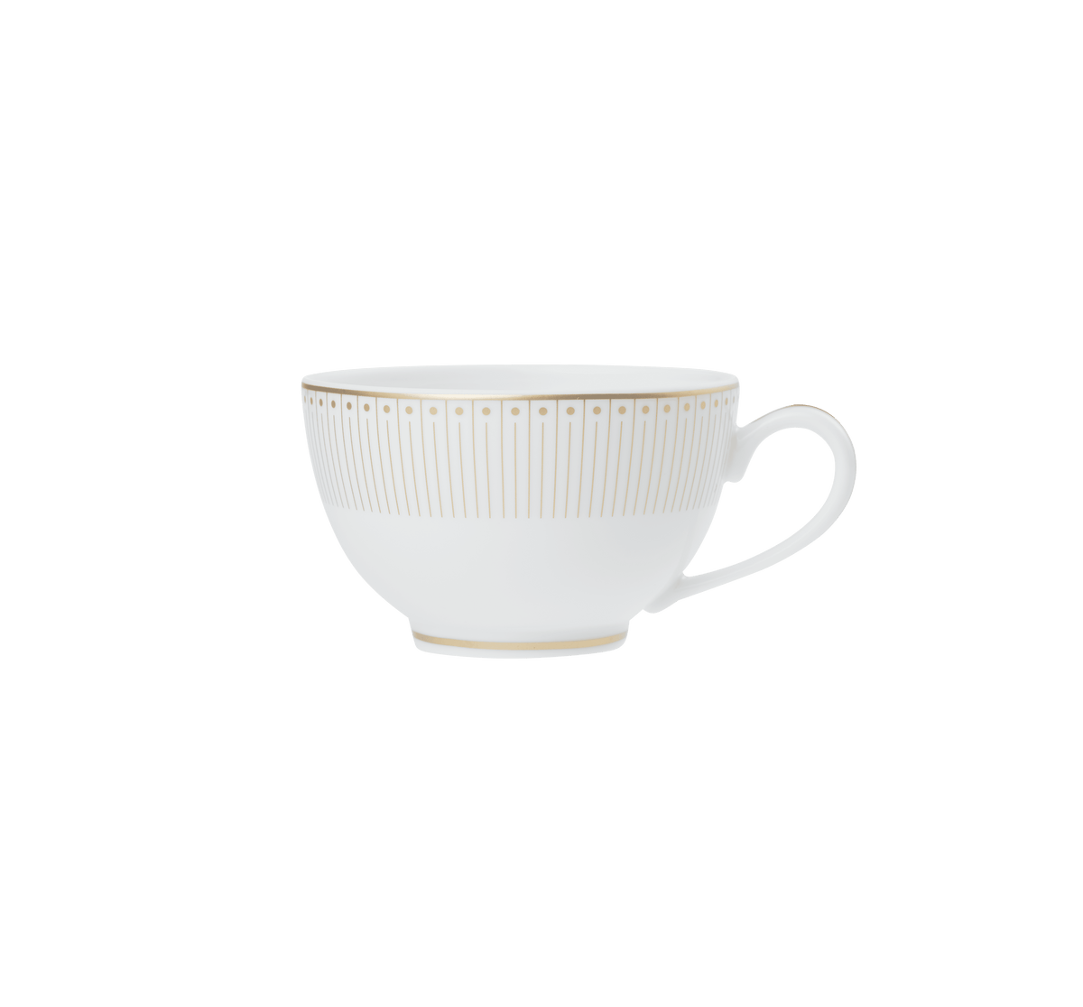 Christofle Malmaison Impériale Porcelain Tea/Coffee Cup And Saucer Gold