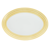 Christofle Malmaison Riviera Porcelain Oval Platter 38 Cm