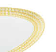 Christofle Malmaison Riviera Porcelain Oval Platter 38 Cm