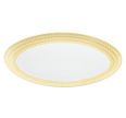 Christofle Malmaison Riviera Porcelain Oval Platter 38 Cm