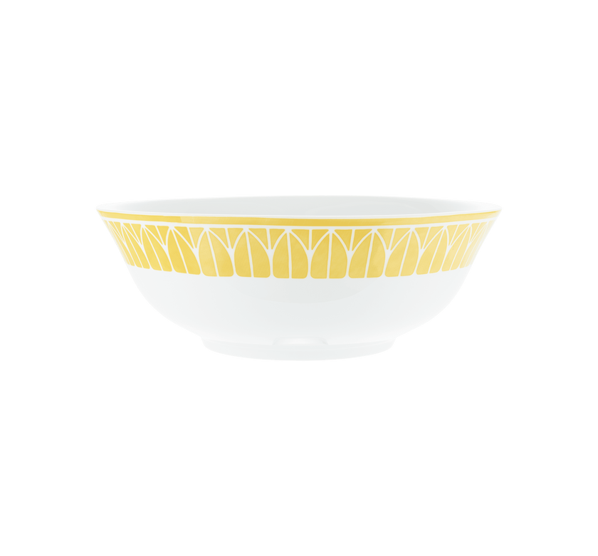 Christofle Malmaison Riviera Porcelain Salad Serving Bowl