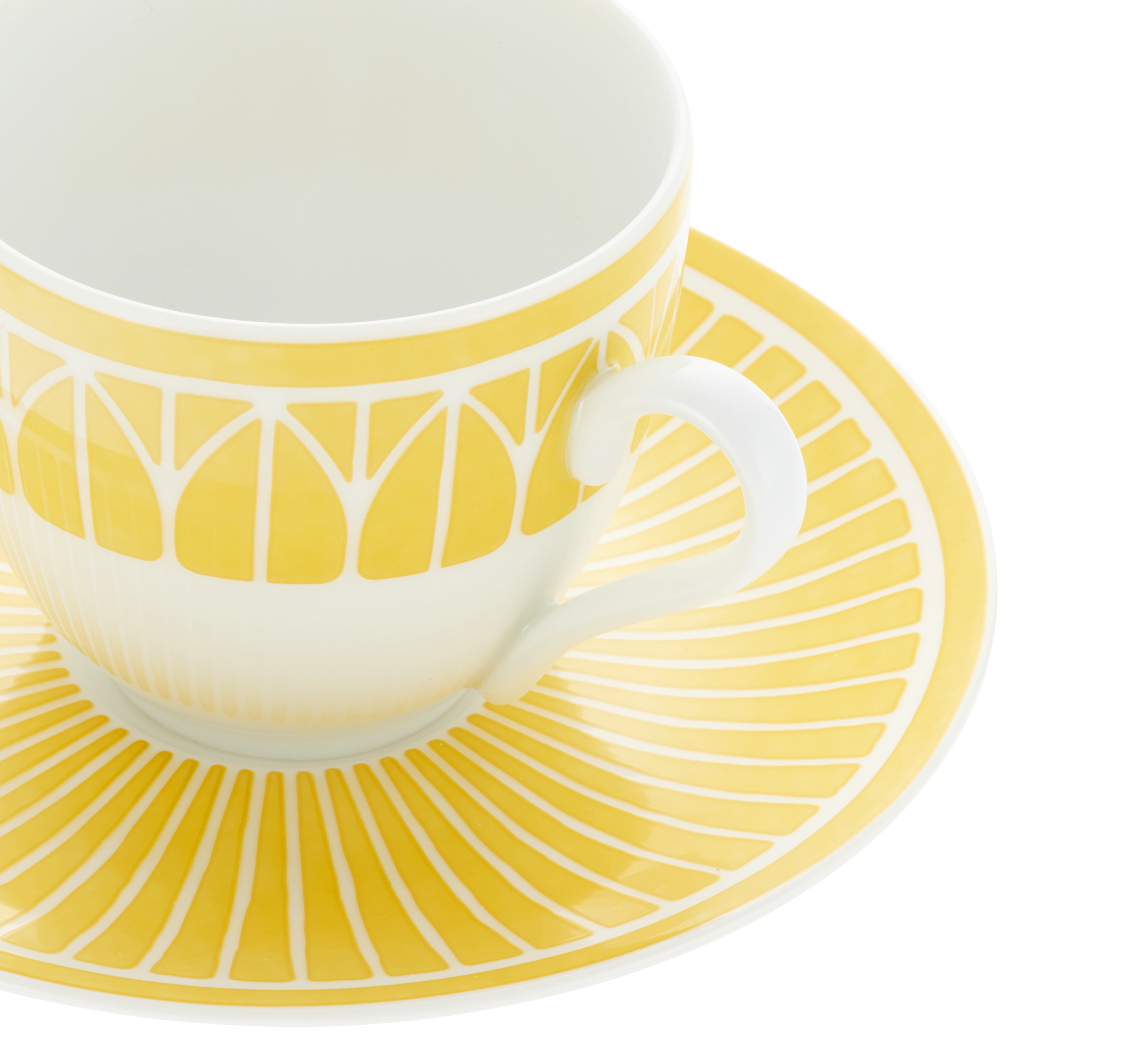 Christofle Malmaison Riviera Porcelain Espresso Cup And Saucer