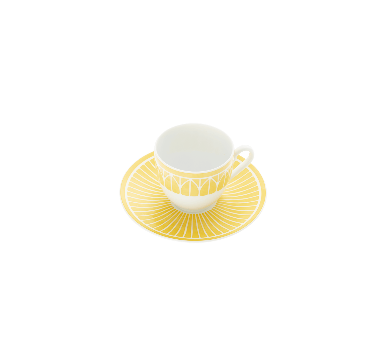 Christofle Malmaison Riviera Porcelain Espresso Cup And Saucer
