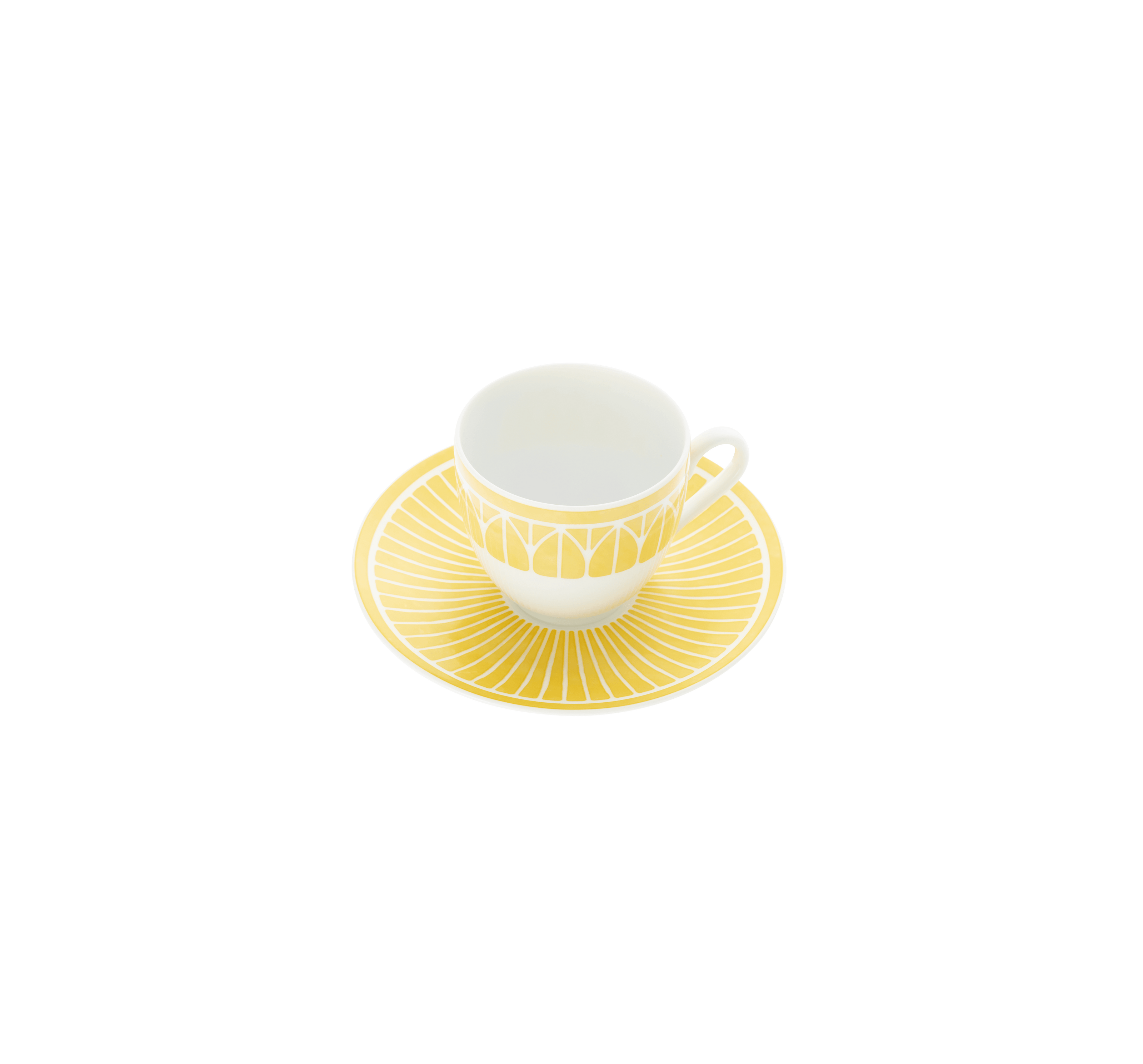 Christofle Malmaison Riviera Porcelain Espresso Cup And Saucer