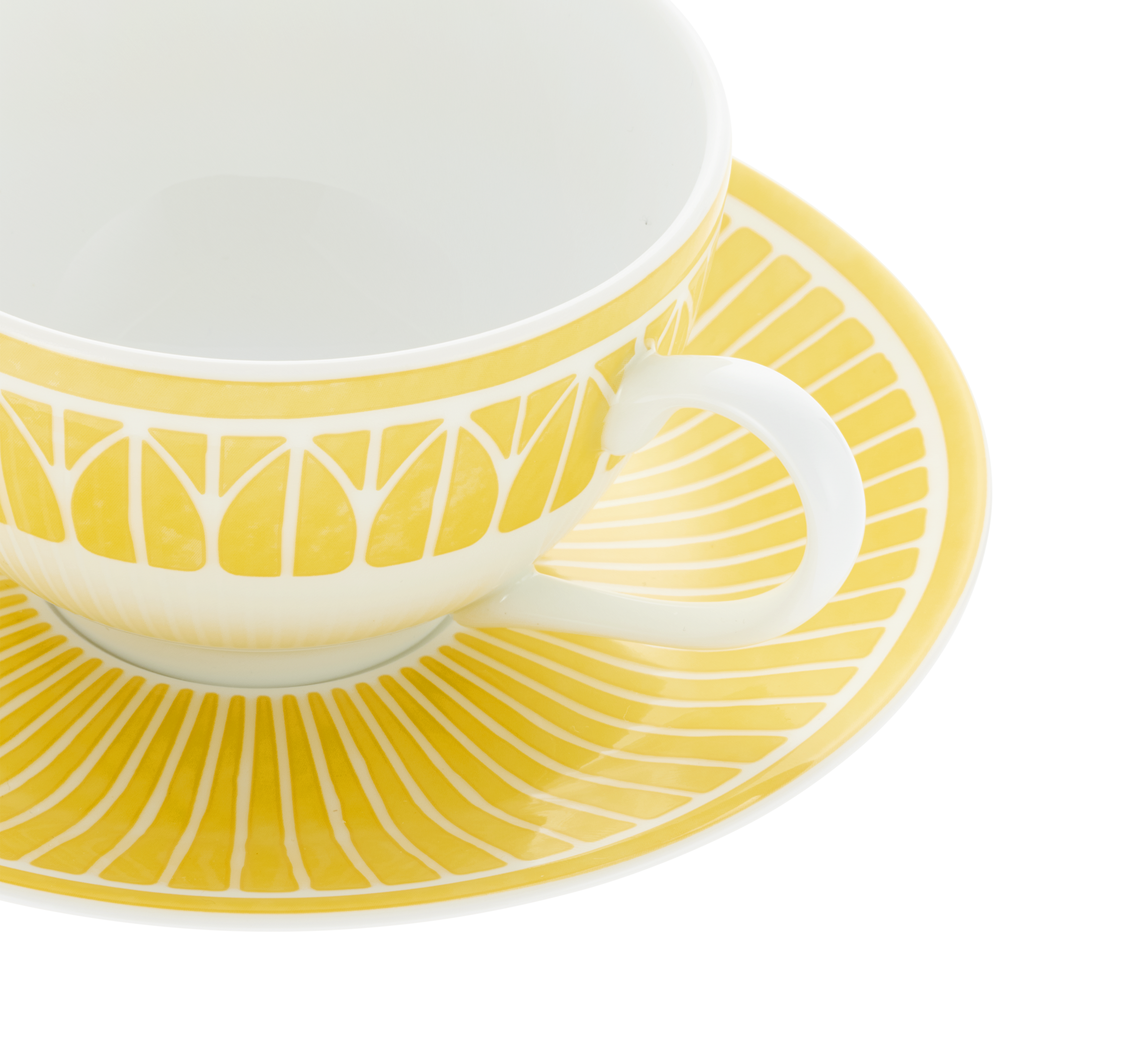 Christofle Malmaison Riviera Porcelain Tea/Coffee Cup And Saucer