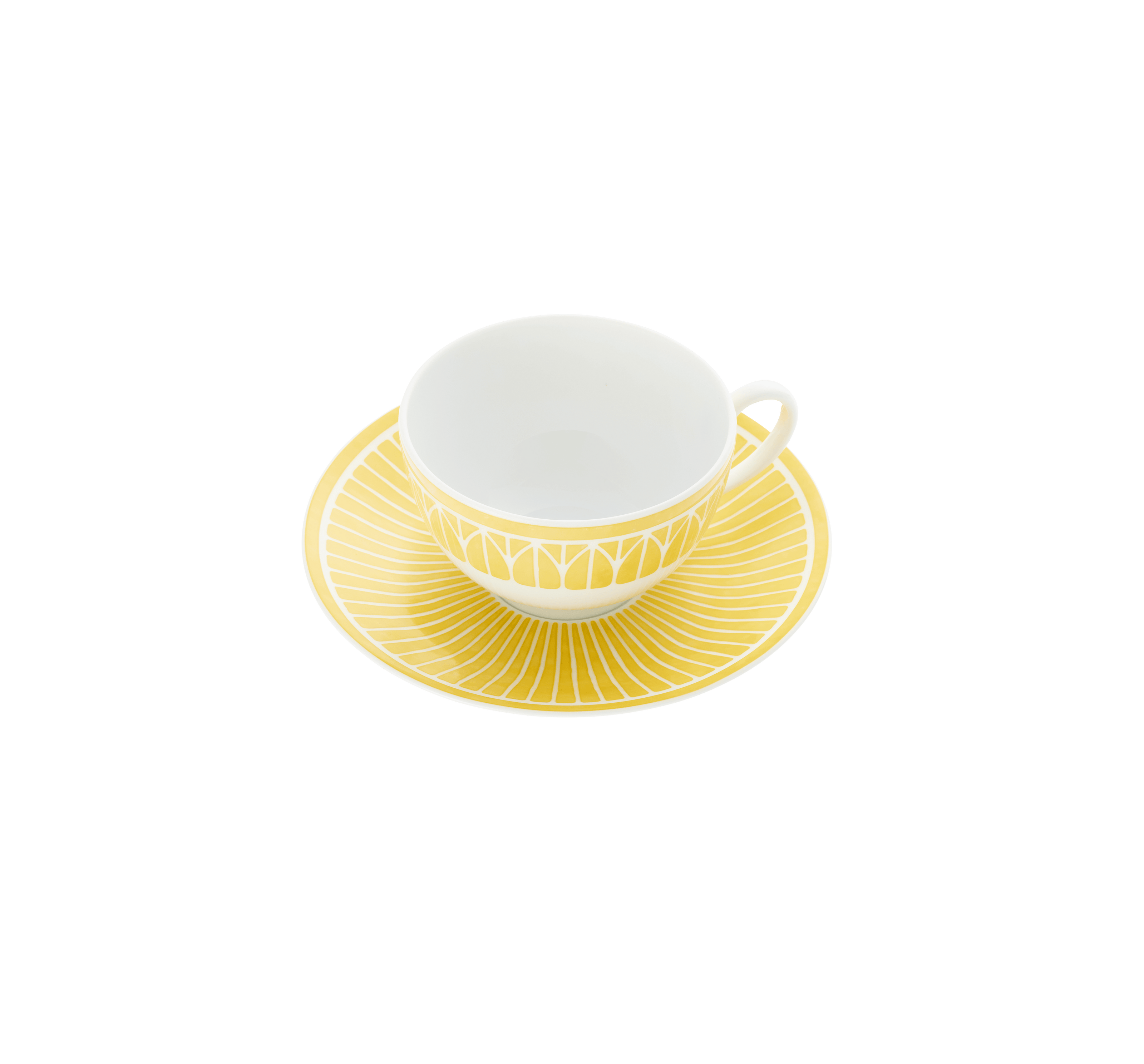 Christofle Malmaison Riviera Porcelain Tea/Coffee Cup And Saucer