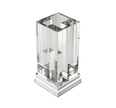 Christofle Perspectives Glass Vase Chrome