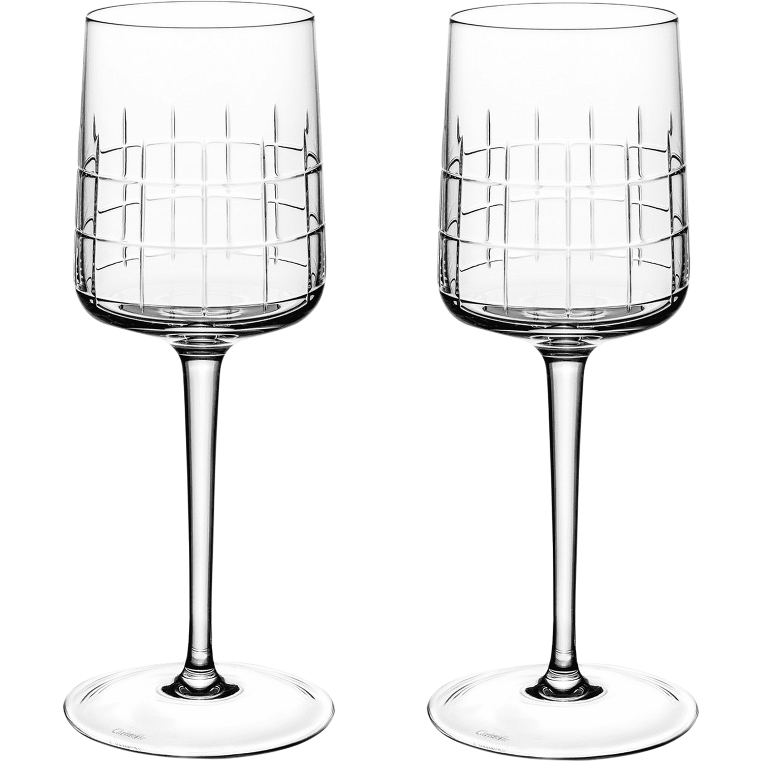 Christofle Graphik Water Glass Crystal - Set of 2