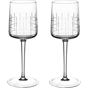 Christofle Graphik Water Glass Crystal - Set of 2