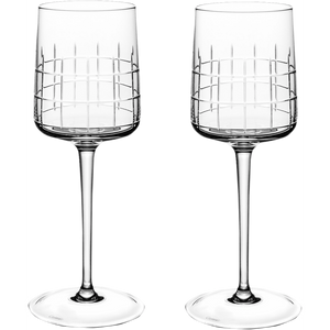 Christofle Graphik Red Wine Glass Crystal - Set of 2