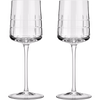 Christofle Graphik White Wine Glass Crystal - Set of 2