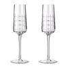 Christofle Graphik Champagne Flute Crystal - Set of 2
