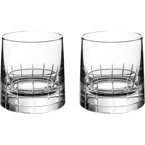 Christofle Graphik Old Fashioned Glass Crystal - Set of 2