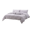 Michael Amini Grant 5-Piece Duvet Set -  Charcoal
