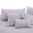 Michael Amini Grant 5-Piece Duvet Set -  Charcoal