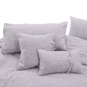 Michael Amini Grant 5-Piece Duvet Set -  Charcoal