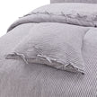 Michael Amini Grant 5-Piece Duvet Set -  Charcoal