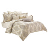 Michael Amini Bennett Comforter Set - Champagne