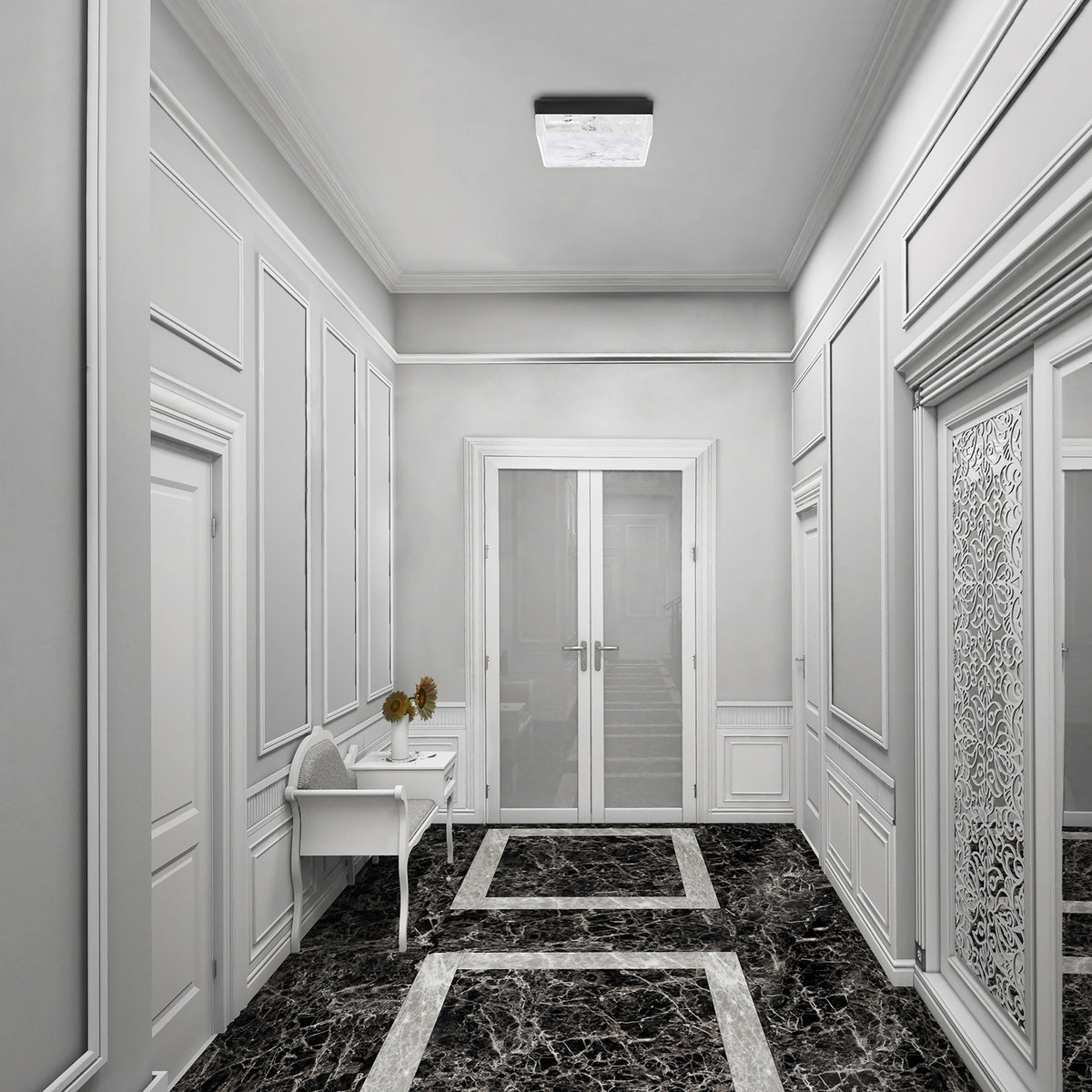 Schonbek Whisper BFM39212 Flush Mount