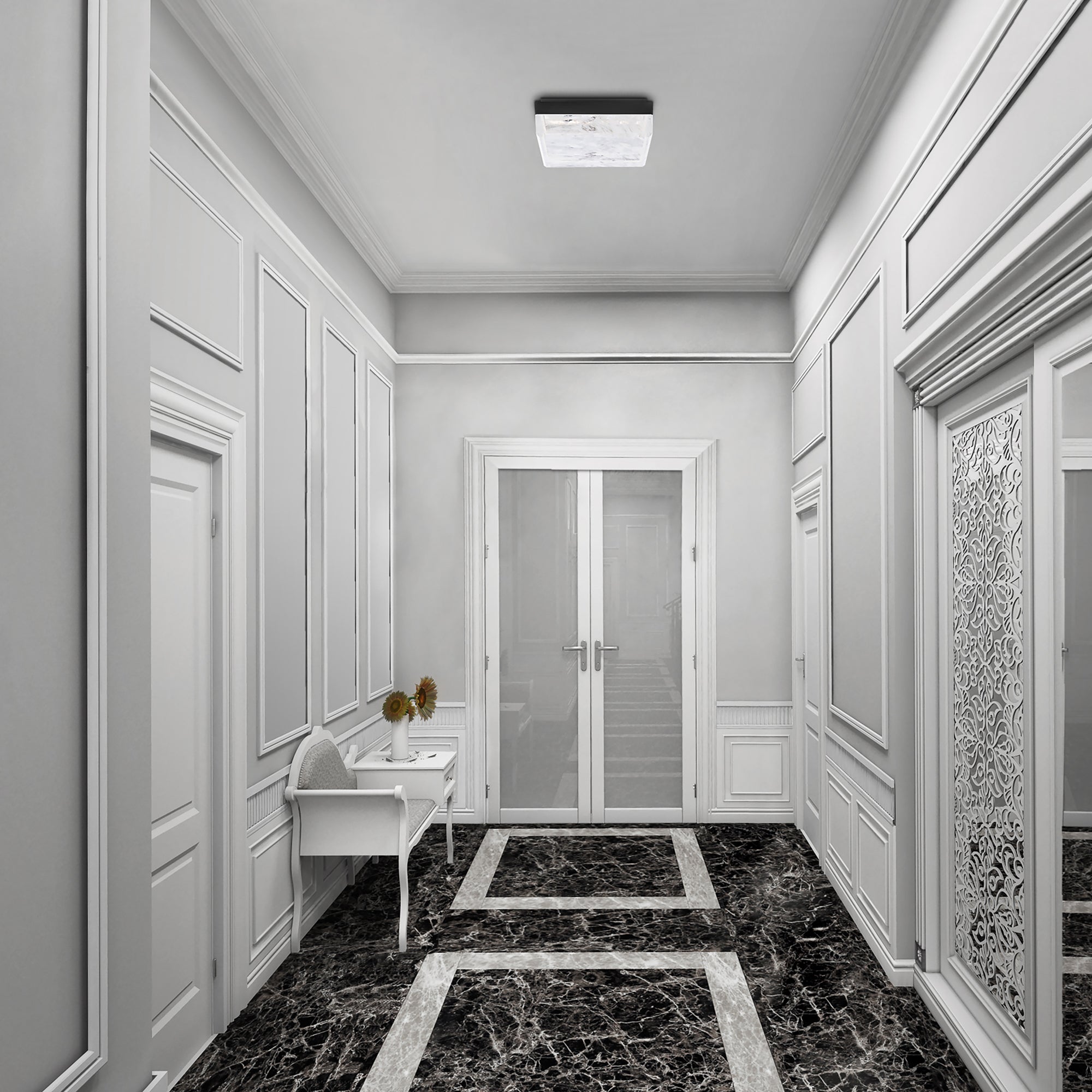 Schonbek Whisper BFM39212 Flush Mount