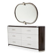 Michael Amini Paris Chic Dresser with Mirror - Espresso