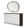 Michael Amini Paris Chic Dresser with Mirror - Espresso