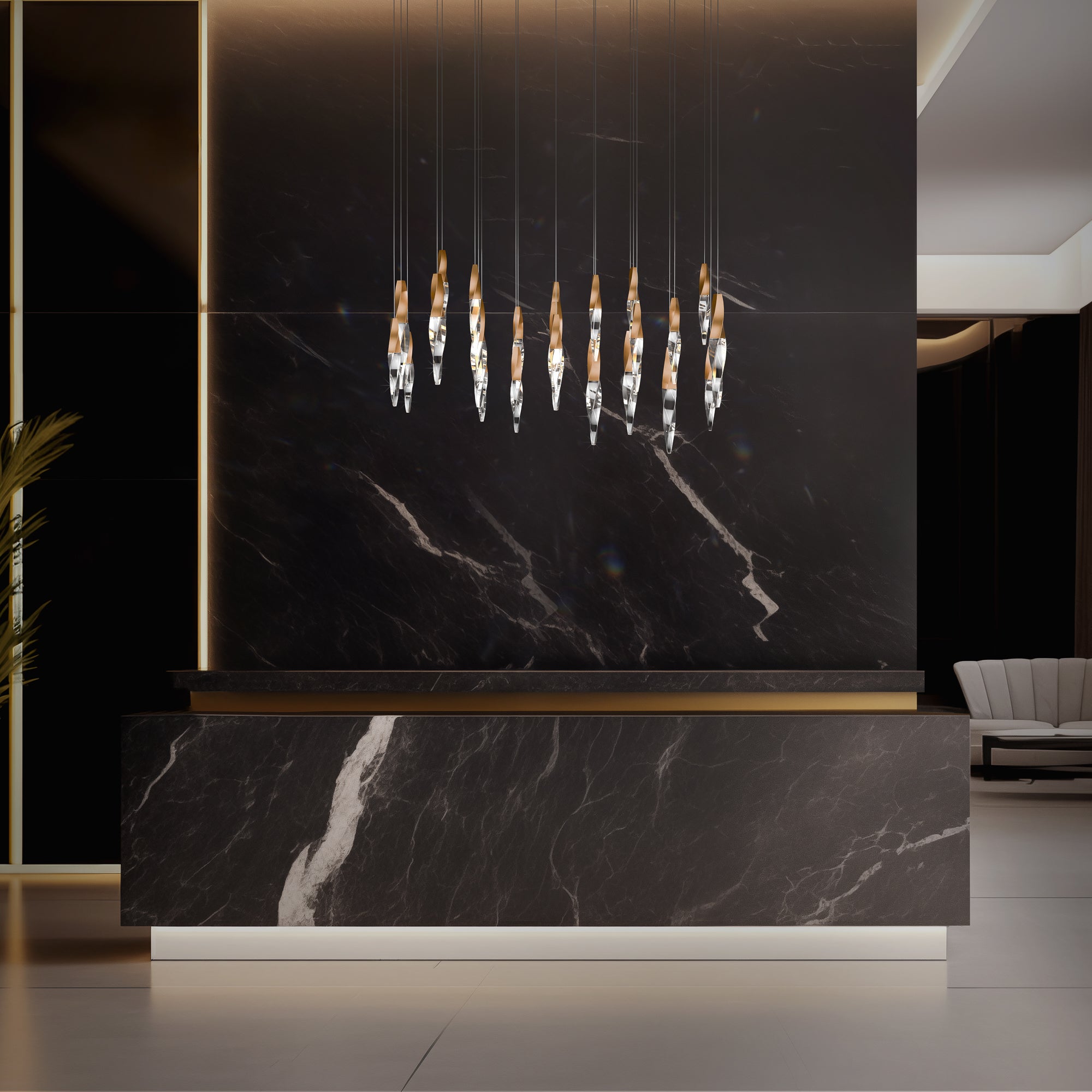 Schonbek Kindjal BPD13223L Multi-Light Pendant