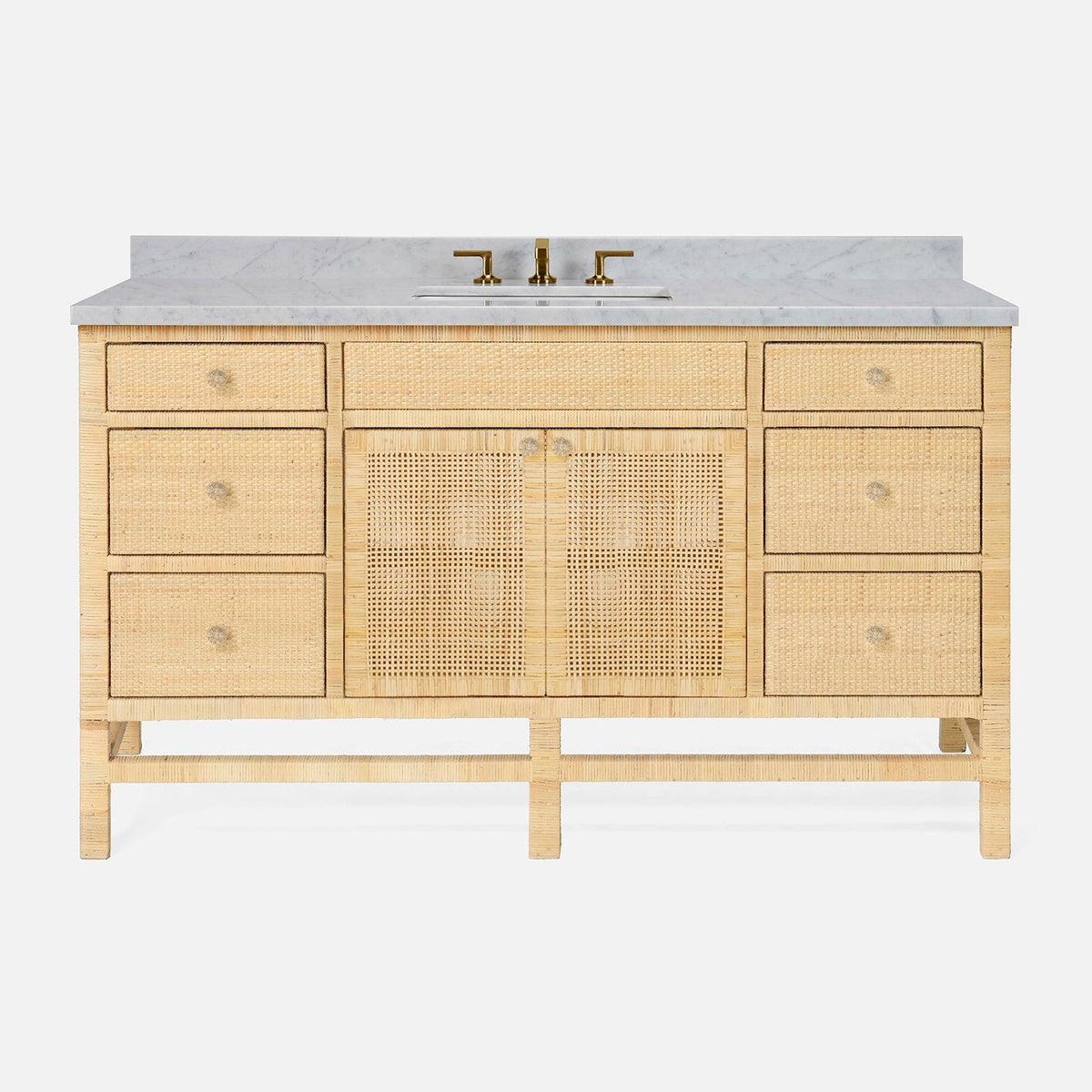 Isla 60" 2-Door Single Sink Vanity Base Only