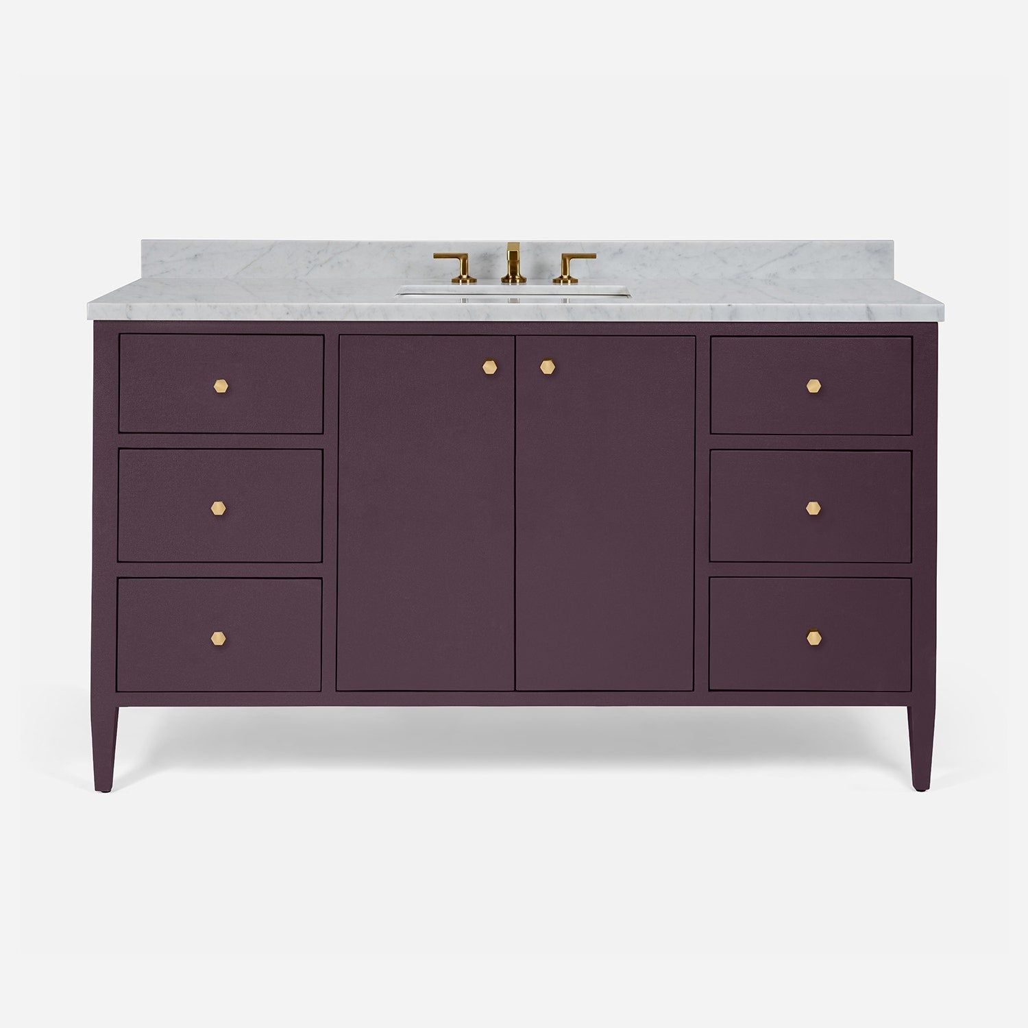 Jarin 60" 2-Door Single Sink Vanity Base Only
