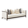 Michael Amini Belmont Place Sofa - Cream/Espresso