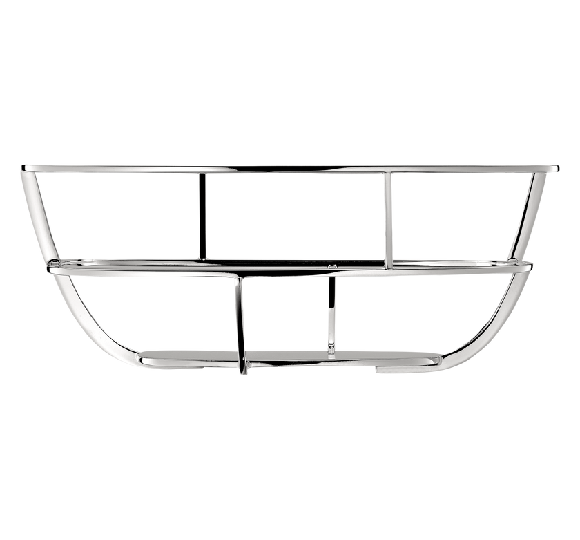 Christofle Silver Time Silver Plated Silver-Plated Bread Basket with Napkin