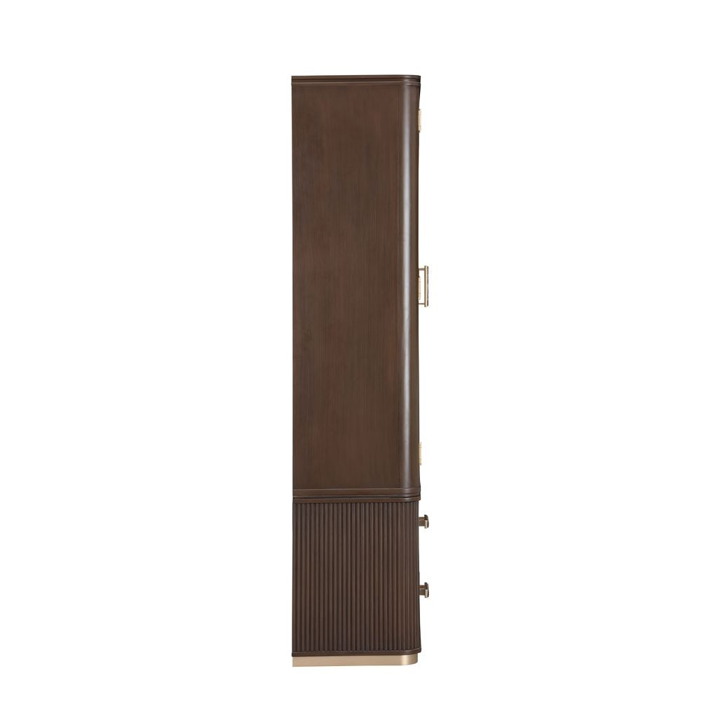 Michael Amini West Kensington Display Cabinet - Medium Espresso