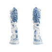Chelsea House Faience Lions Sculpture - Set of 2