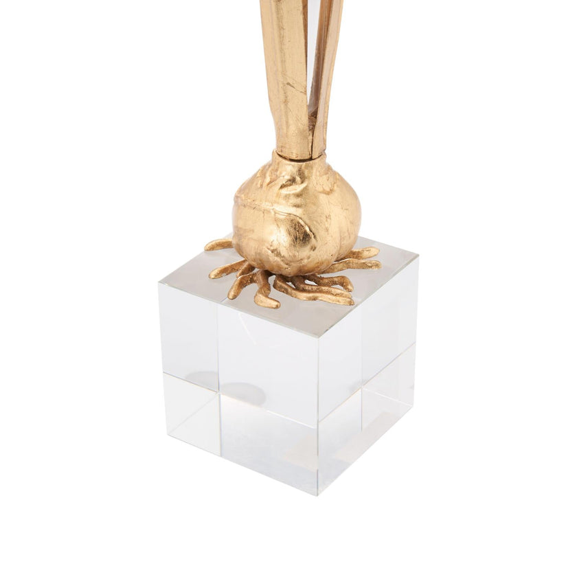 Chelsea House Bulb Gold Leaf Vase