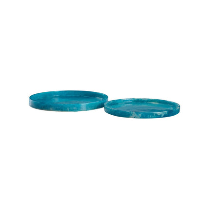 Chelsea House Vista Blue Tray - Set of 2