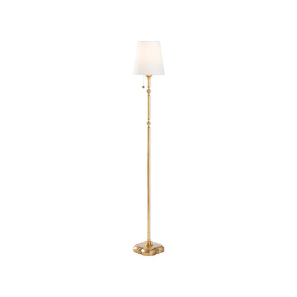 Chelsea House Quatrefoil Gold Leaf Floor Lamp