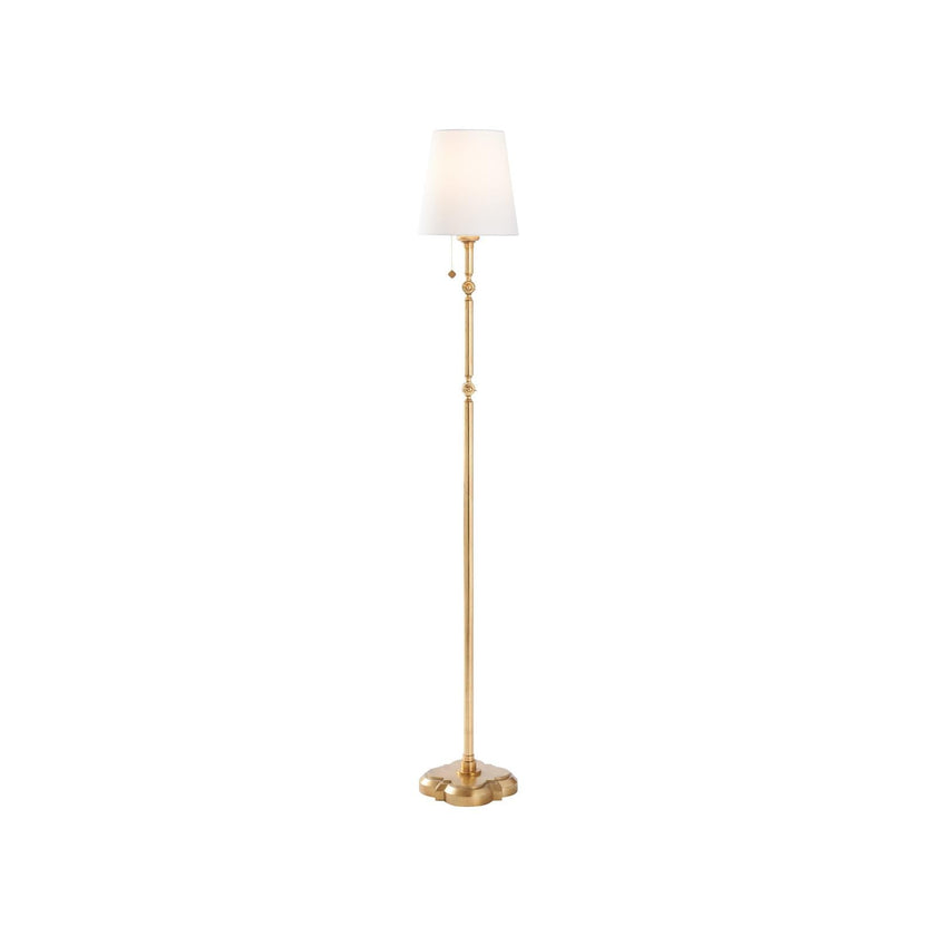 Chelsea House Quatrefoil Gold Leaf Floor Lamp