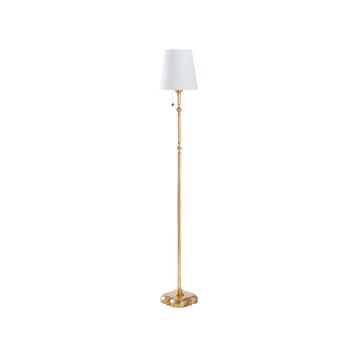 Chelsea House Quatrefoil Gold Leaf Floor Lamp