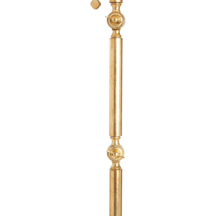 Chelsea House Quatrefoil Gold Leaf Floor Lamp