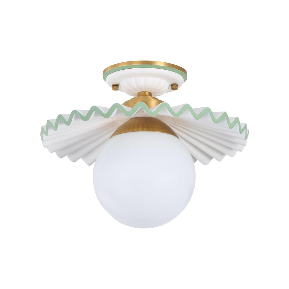 Chelsea House Fancy Ruffle Flush Mount
