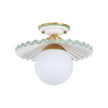 Chelsea House Fancy Ruffle Flush Mount