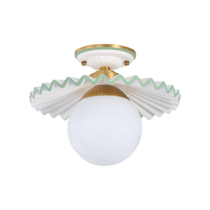 Chelsea House Fancy Ruffle Flush Mount