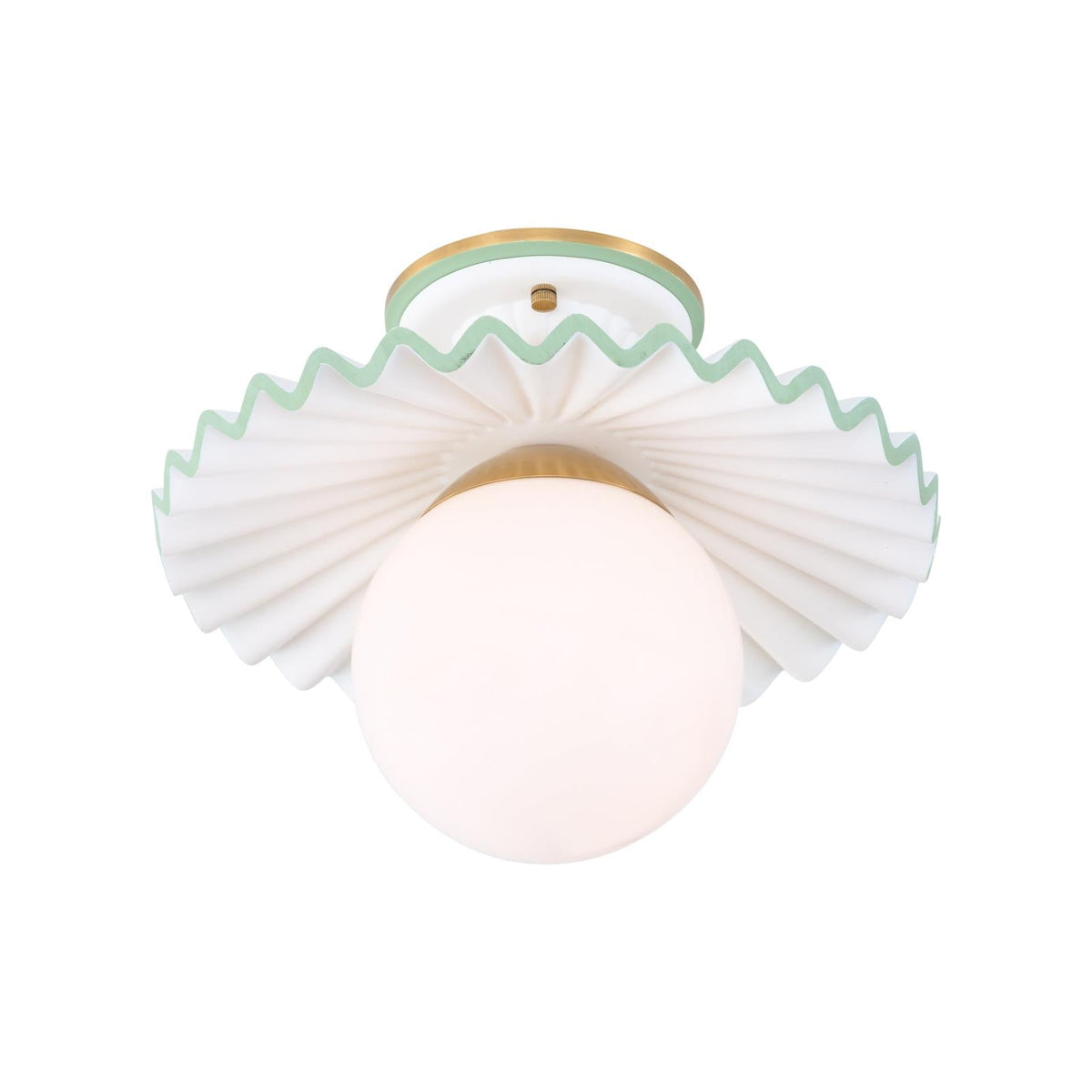 Chelsea House Fancy Ruffle Flush Mount