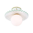 Chelsea House Fancy Ruffle Flush Mount