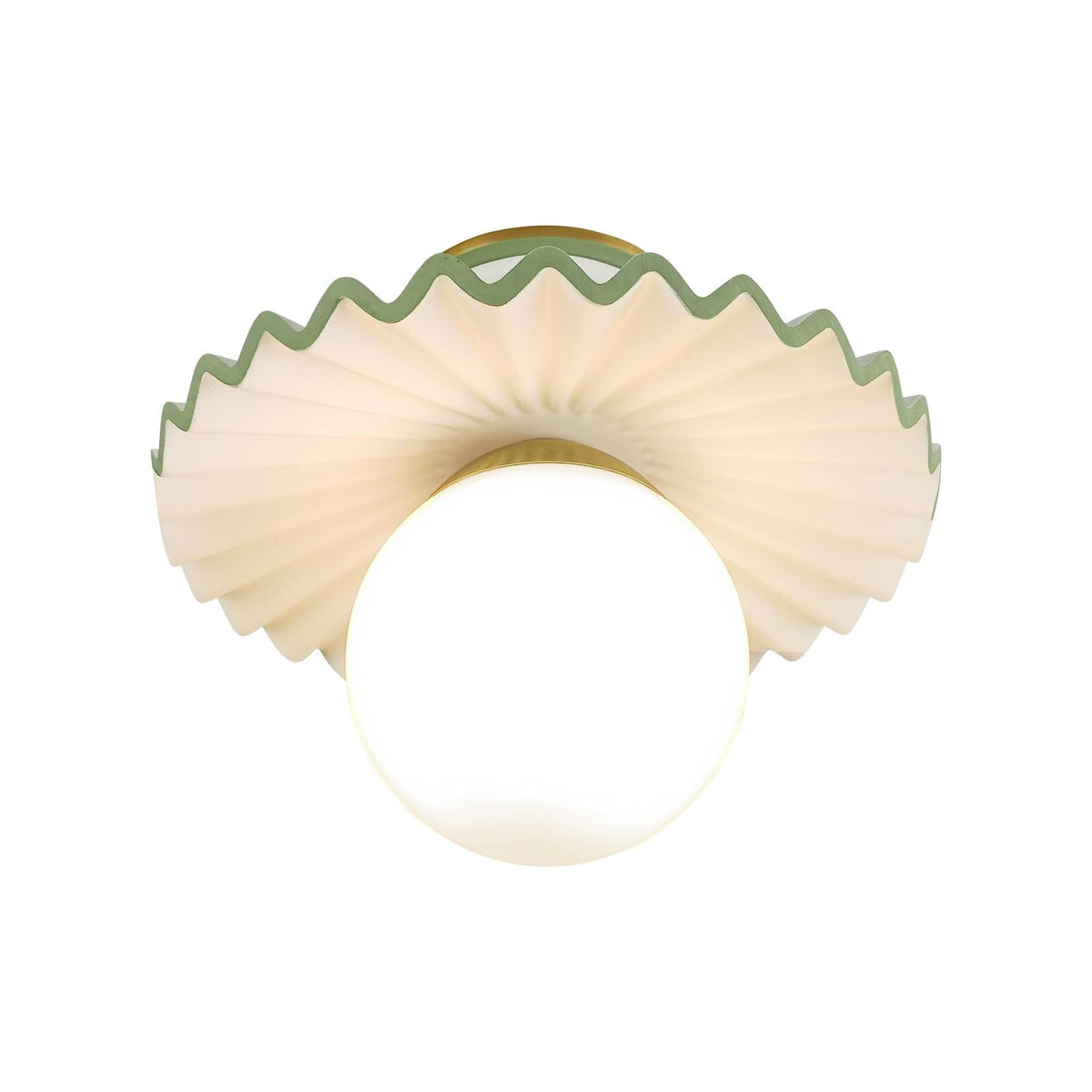 Chelsea House Fancy Ruffle Flush Mount