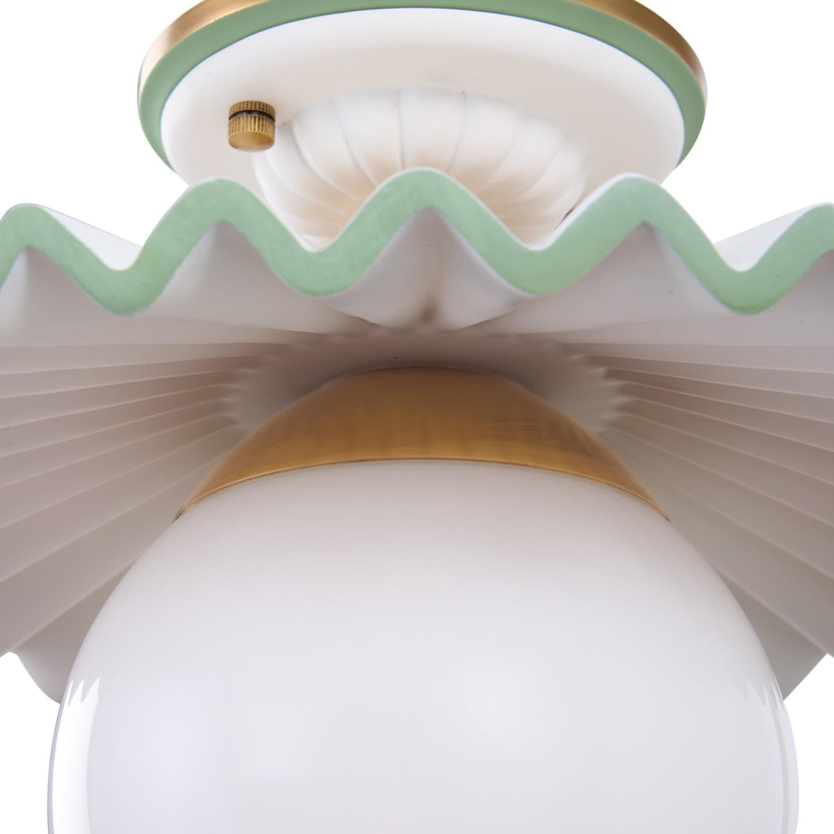 Chelsea House Fancy Ruffle Flush Mount