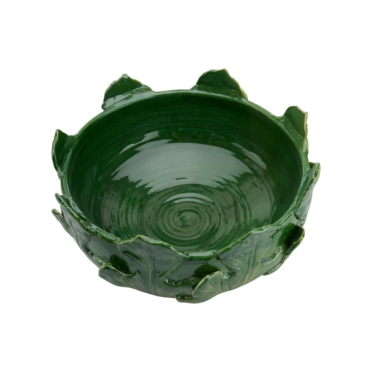 Chelsea House Fig Leaf Green Bowl