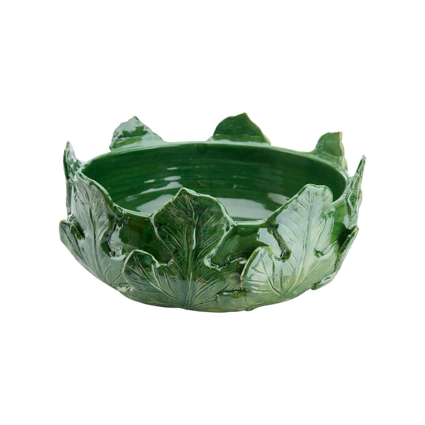 Chelsea House Fig Leaf Green Bowl