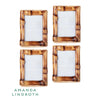 Chelsea House Short Knot Bamboo Frame - Set of 4